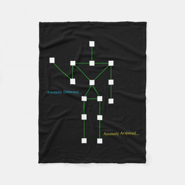 Ghost Hunting Sls Anomaly Detected Funny Paranorma Fleece Blanket (Front)