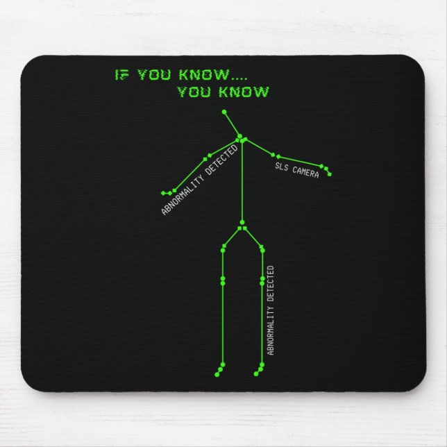 Ghost Hunting Sls Camera Stick Man Novelty Spooky  Mouse Mat (Front)