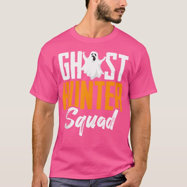 Ghost Hunting Squad Paranormal Investigation Ghost T-Shirt (Front)