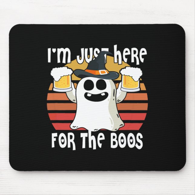 Ghost I'm Just Here For Boos1  Mouse Mat (Front)
