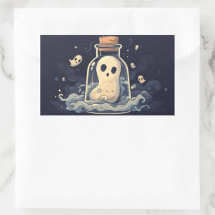 Ghost in a Bottle Rectangular Sticker