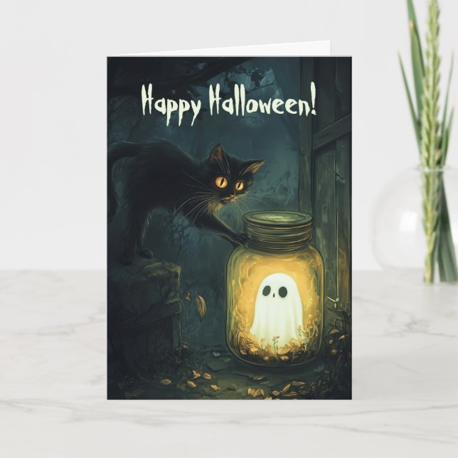 Ghost in A Jar Thank You Card (Front)