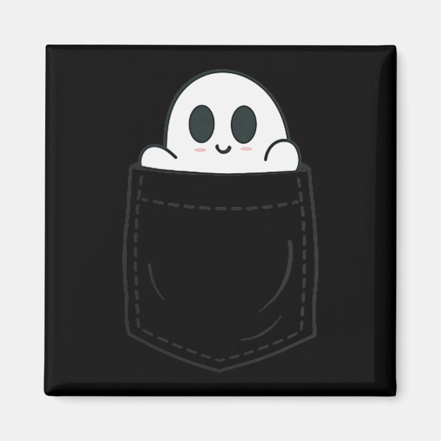 Ghost In Cket Halloween  Magnet (Front)