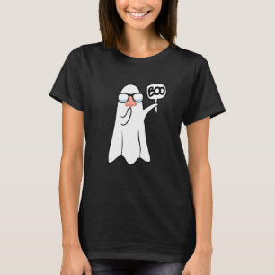 Ghost In Costume Boo Nose Face Ghost T-Shirt