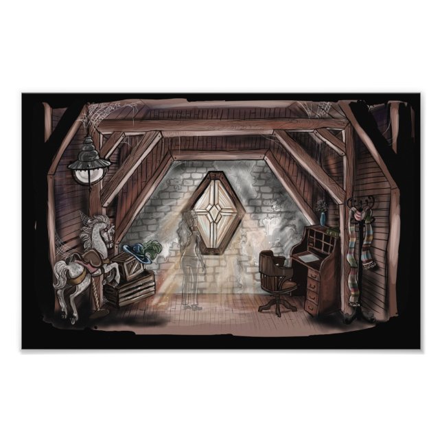Ghost in the Attic Art Print (Front)