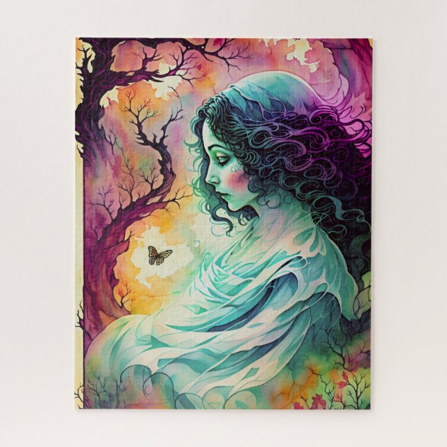 Ghost In The Forest Fantasy Art Jigsaw Puzzle (Vertical)