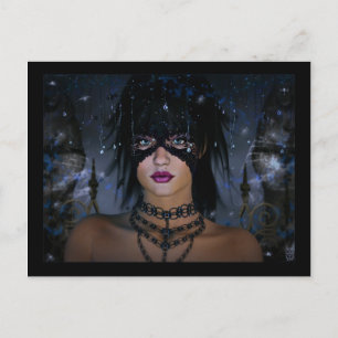 Ghost in the garden postcard