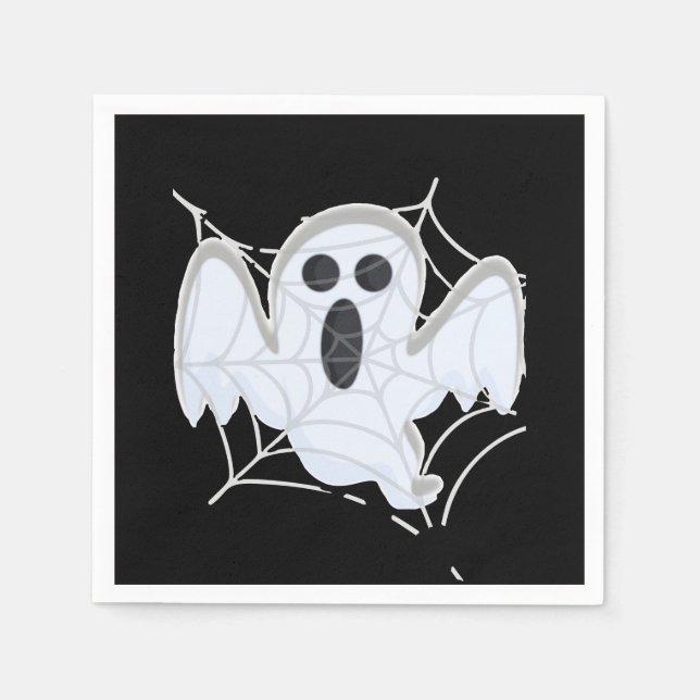 Ghost in the spiderweb napkin (Front)