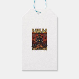 Ghost Is Coming Halloween Haunted House Pumpkins B Gift Tags