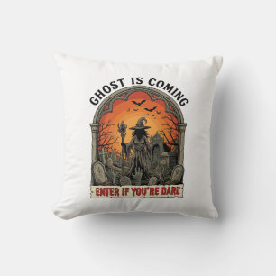 Ghost Is Coming Witch Graveyard Zombie Hands Hallo Cushion