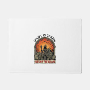 Ghost Is Coming Witch Graveyard Zombie Hands Hallo Doormat