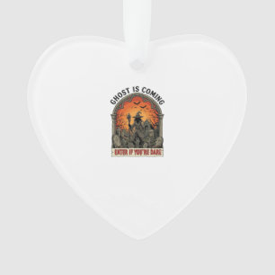 Ghost Is Coming Witch Graveyard Zombie Hands Hallo Ornament