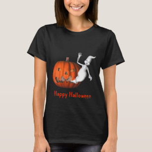Ghost Jack O Lantern Funny Halloween T-Shirt