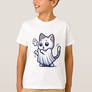 Ghost Kitty Halloween Costume T-Shirt