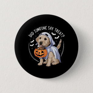 Ghost Labrador Puppy Treats Halloween Labrador Dog 6 Cm Round Badge