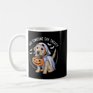 Ghost Labrador Puppy Treats Halloween Labrador Dog Coffee Mug