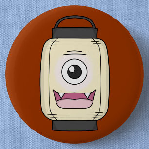 Ghost Lantern Chochin-obake   Japanese Yokai 6 Cm Round Badge