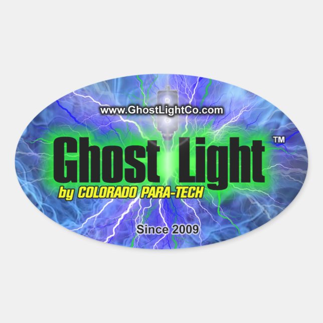 Ghost Light™ Oval Sticker #1 (Front)