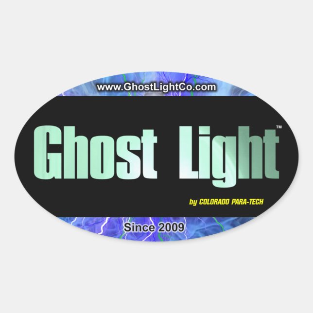 Ghost Light™ Oval Sticker #2 (Front)