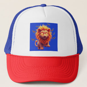 Ghost Lion Halloween T-Shirt for Spooky Animal lov Trucker Hat