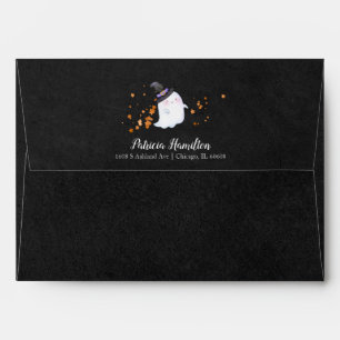 Ghost Little Boo Halloween Baby Shower Envelope