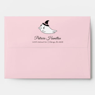 Ghost Little Boo Halloween Baby Shower Envelope