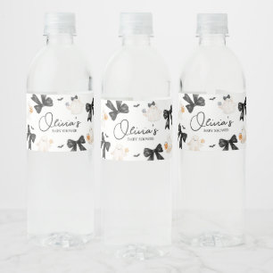Ghost Little Boo Halloween Baby Shower Water Bottle Label