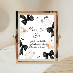 Ghost Little Boo Halloween Mum Osa Bar Sign