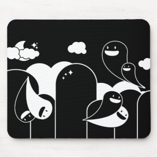 ghost love mouse mat