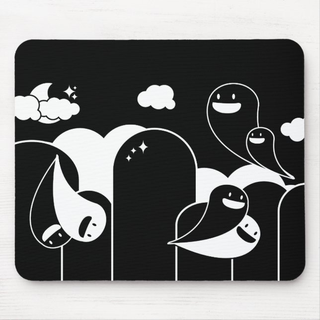 ghost love mouse mat (Front)