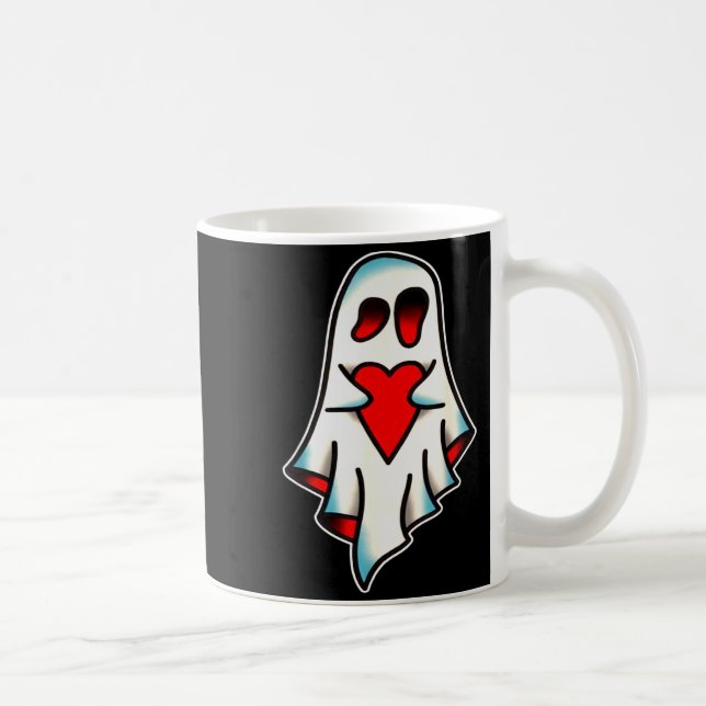Ghost Lover Heart  Coffee Mug (Right)