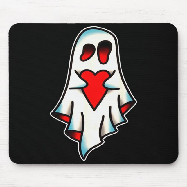 Ghost Lover Heart  Mouse Mat (Front)