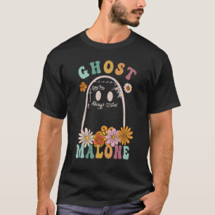 Ghost Malone Fall Season Spooky Halloween Cute Gho T-Shirt