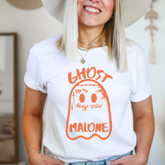 Ghost Malone Pun T-Shirt – Fall + Halloween Appare