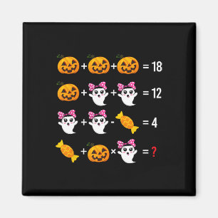 Ghost Mathematics Mathematics Halloween Cute Spook Magnet