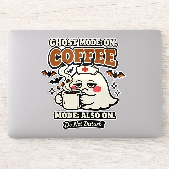 Ghost Mode On Coffee Mode Also On Halloween Nurse (Computer)