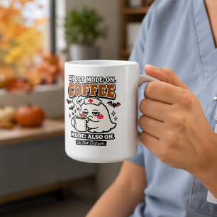 Ghost Mode On Coffee Mode Also On Halloween Nurse Mug