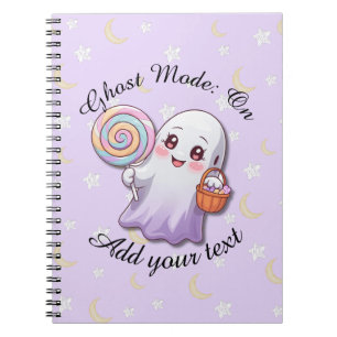 Ghost Mode: On – Halloween Ghost Notebook