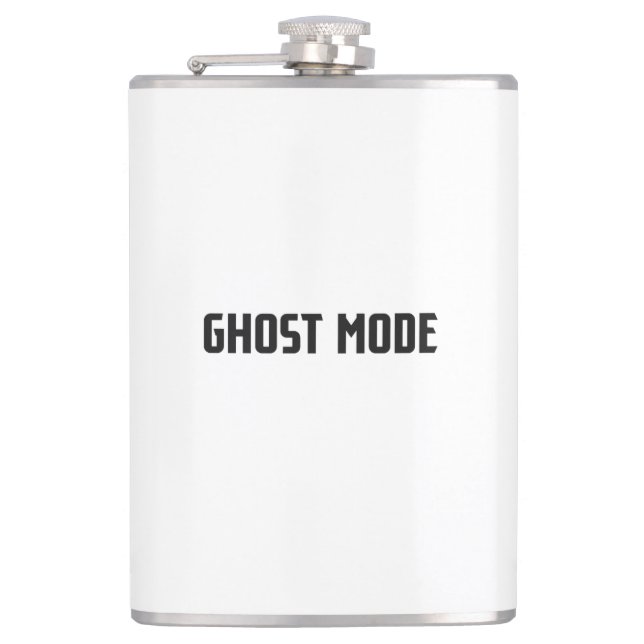 Ghost Mode: Silence is Power Hip Flask (Front)
