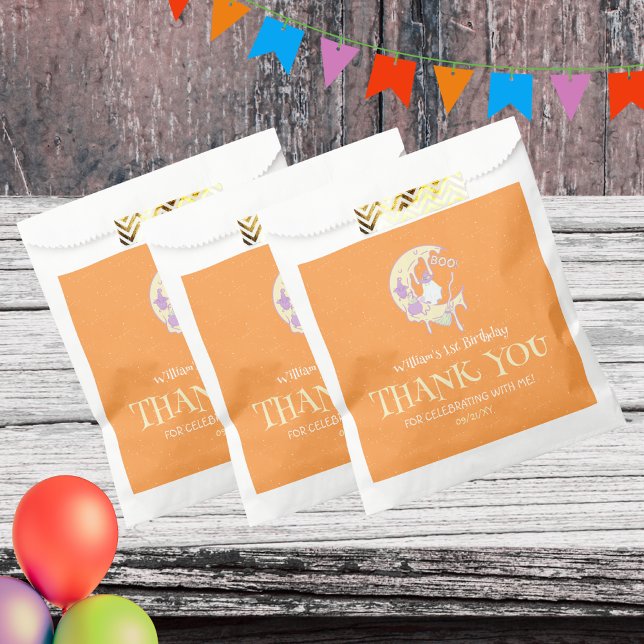 Ghost Moon Spooky One Boy Halloween 1st Birthday Favour Bags (Creator Uploaded)