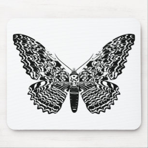 Ghost moth mouse mat