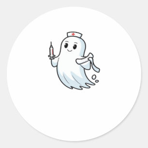 ghost nurse Classic T-Shirt_1 Classic Round Sticker