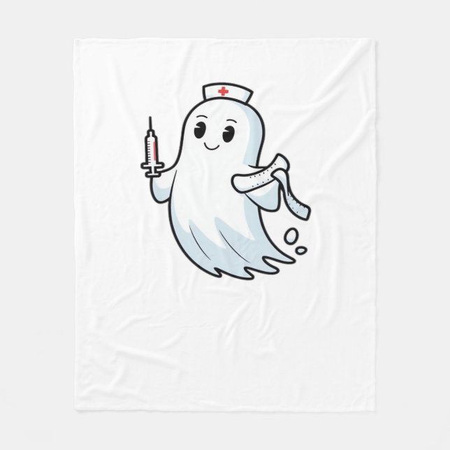 ghost nurse Classic T-Shirt_1 Fleece Blanket (Front)