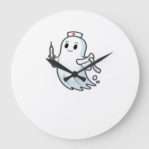 ghost nurse Classic T-Shirt_1 Large Clock