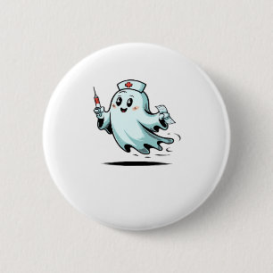 ghost nurse Classic T-Shirt_2 6 Cm Round Badge