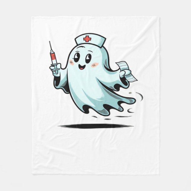ghost nurse Classic T-Shirt_2 Fleece Blanket (Front)