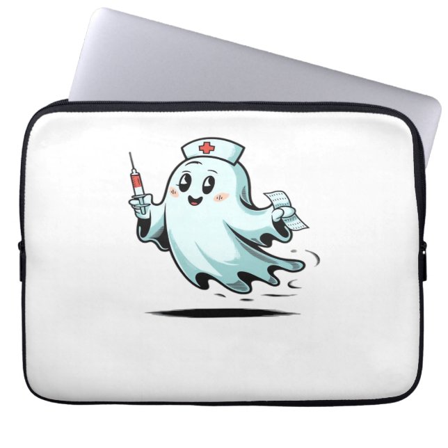 ghost nurse Classic T-Shirt_2 Laptop Sleeve (Front)