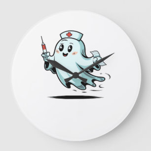 ghost nurse Classic T-Shirt_2 Large Clock