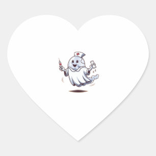 ghost nurse Classic T-Shirt Heart Sticker
