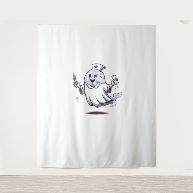 ghost nurse Classic T-Shirt Tapestry (Front)